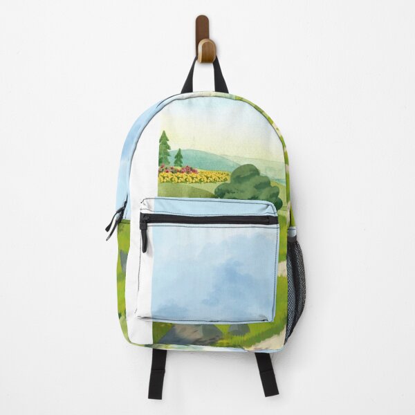 Item preview, Peaceful Countryside with Wind Turbines Illustration designed and sold by Fieldora.