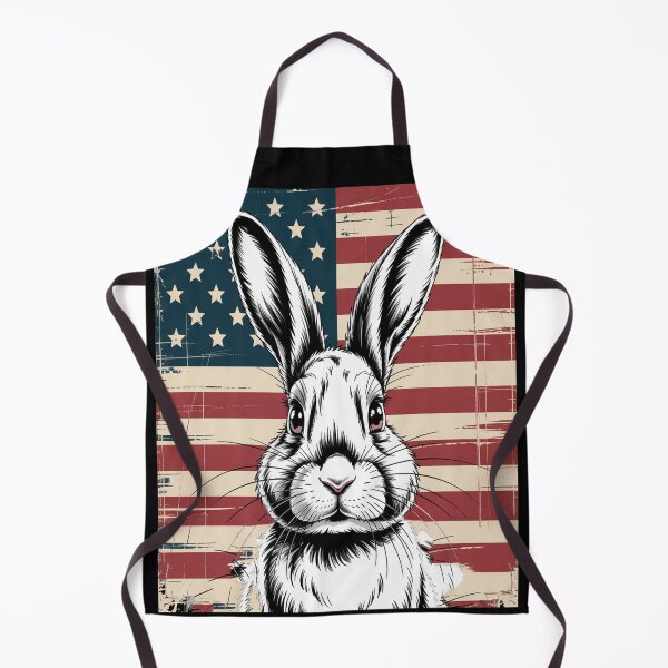 Item preview, Patriotic Red White Blue Cute Bunny Independence Day designed and sold by TheRetroStyle.