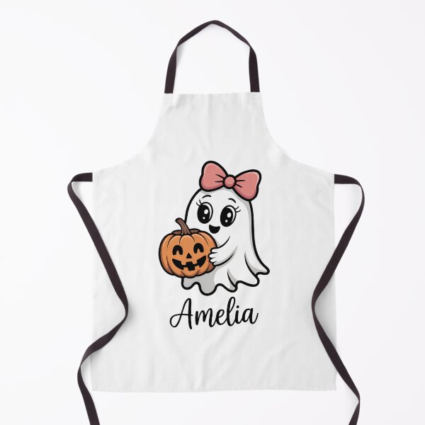 Item preview, Personalized Girls Halloween Girls Ghost Halloween Natural Girls Cute Fall designed and sold by Moon-Ape.
