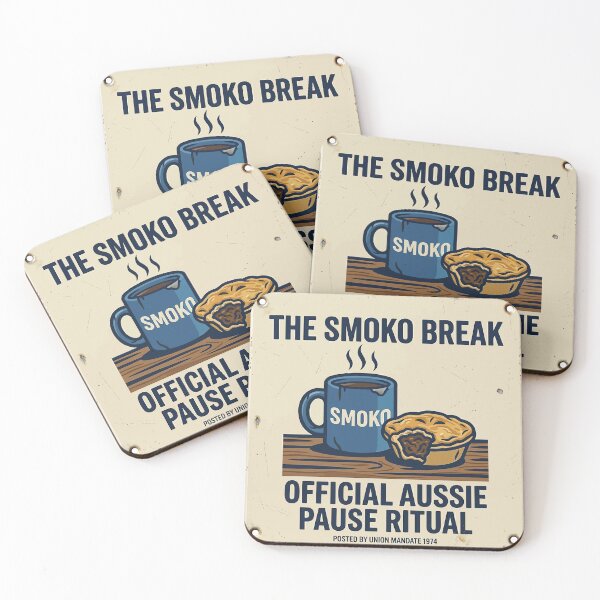 Item preview, Smoko Break - Australian Slang designed and sold by HogarthArts.