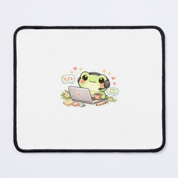Item preview, Cute Programmer Frog Sticker | Cute Programmer Frog Sticker designed and sold by AidaAviles.