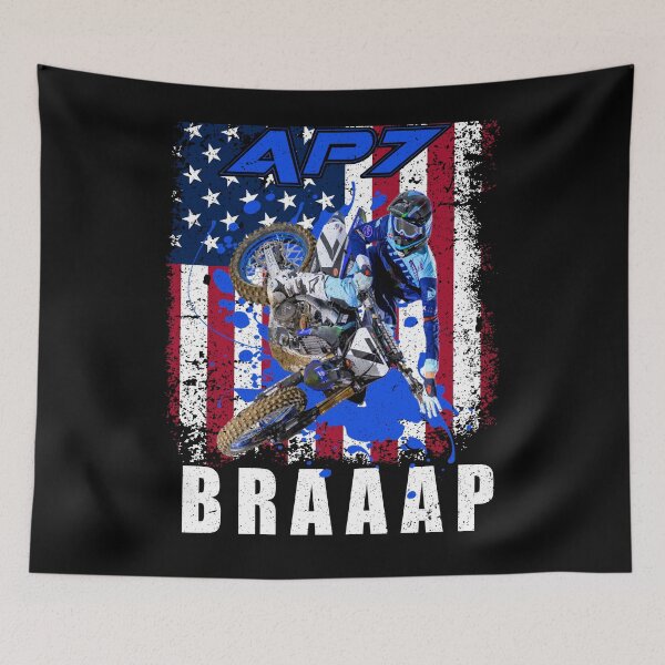 Item preview, Motocross Braaap USA Rider Design designed and sold by FroggyBaBoy.
