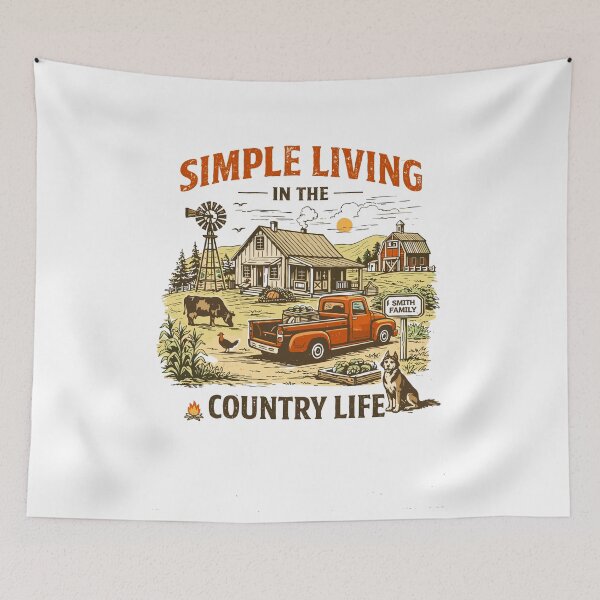 Item preview, Simple Country Living Farmhouse designed and sold by Matinez Pink.
