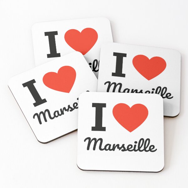 Item preview, I Love Marseille | France Coastal City Typography | Culture, Port Life & Mediterranean Charm Design designed and sold by PaintedPixels01.
