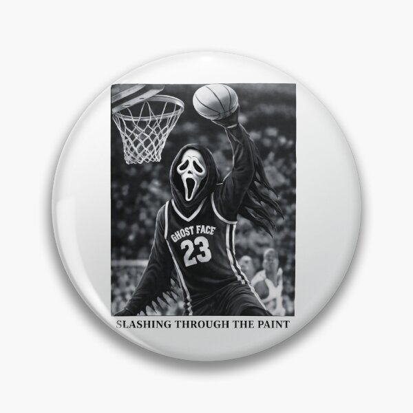 Item preview, Ghost face dunking a basketball slashing through the paint designed and sold by koffmannohe.