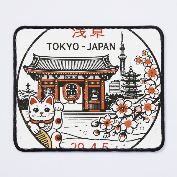 Item preview, Tokyo Japan Travel Stamp T-Shirt designed and sold by Matinez Pink.