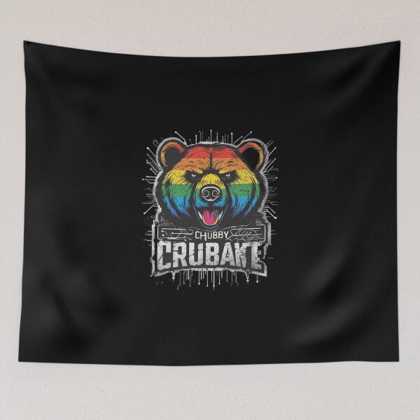 Item preview, Rainbow pride gay bear cyberpunk graphic design designed and sold by InkDazzle.
