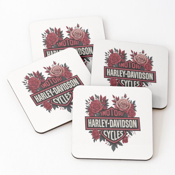 Item preview, Harley-Davidson Bar & Shield with Roses designed and sold by HyphThonia.