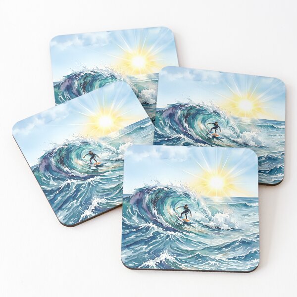 Item preview, Summer fever: Capturing the golden wave at sunset designed and sold by VibranPalette.