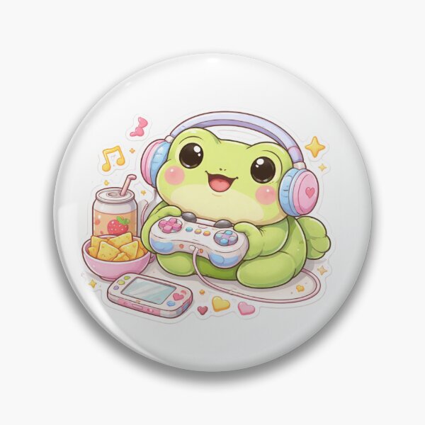 Item preview, Kawaii Frog Sleeping with Pillow | Cute Sleepy Frog Sticker designed and sold by AidaAviles.