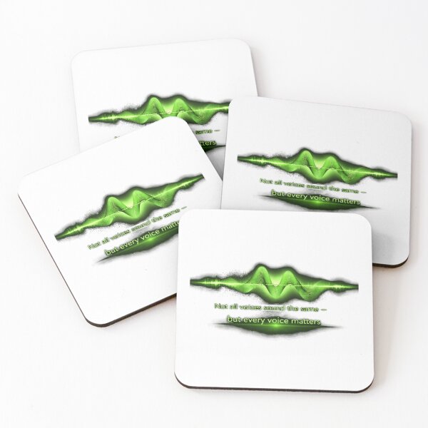 Item preview, Not All Voices Sound the Same -Every Voice Matters Green Sound Wave with starburst designed and sold by Mirgonhood.