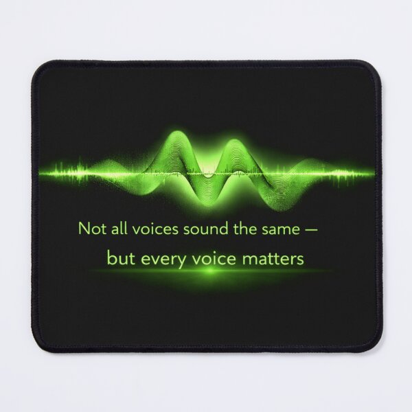 Item preview, Not All Voices Sound the Same -Every Voice Matters Green Sound Wave with starburst designed and sold by Mirgonhood.