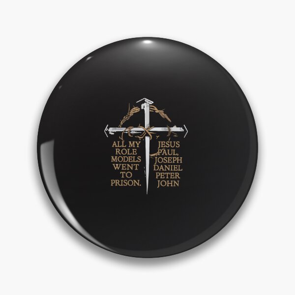Item preview, All My Role Models Went To Prison Jesus Christian Faith Humor Message Design designed and sold by kiralynstration.