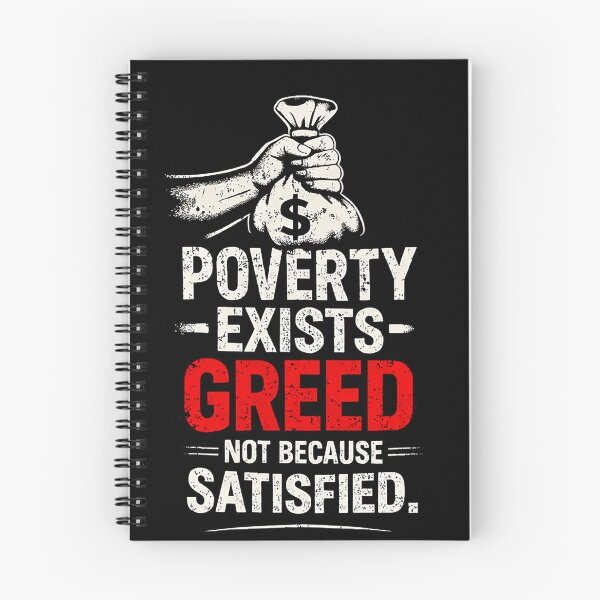 Item preview, Greed makes Poverty designed and sold by DavidMay.