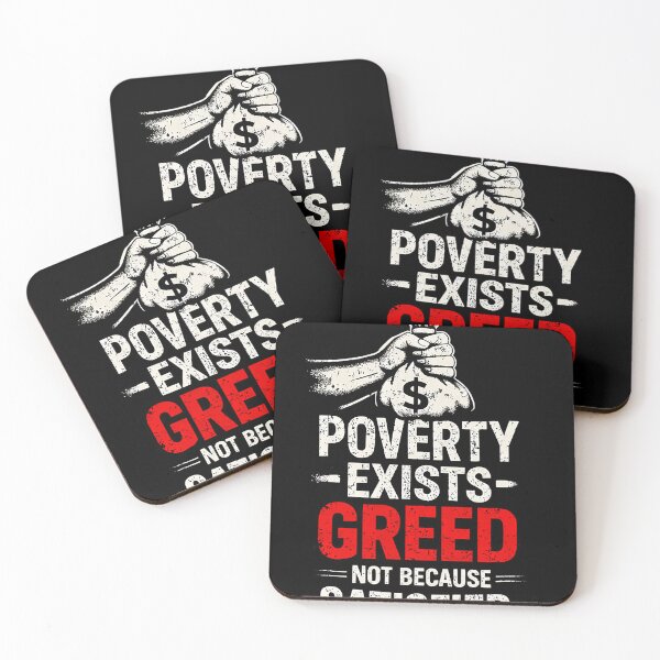 Item preview, Greed makes Poverty designed and sold by DavidMay.