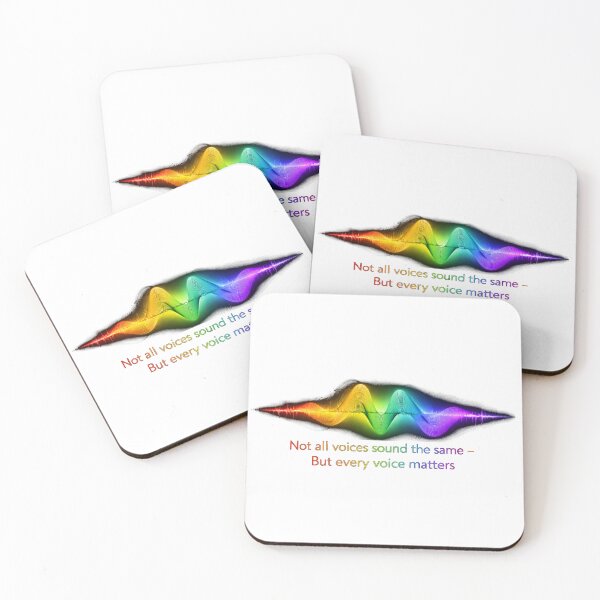 Item preview, Not All Voices Sound the Same -Every Voice Matters Rainbow Sound Wave designed and sold by Mirgonhood.