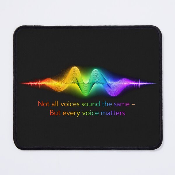 Item preview, Not All Voices Sound the Same -Every Voice Matters Rainbow Sound Wave designed and sold by Mirgonhood.