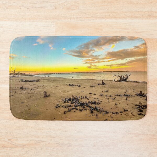 Item preview, Open Shoreline – Wide Coastal Sunset Landscape with Driftwood designed and sold by aadventures.
