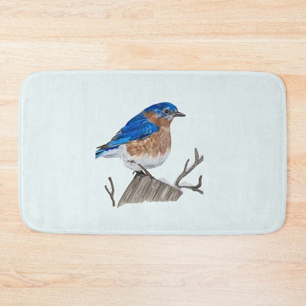 Item preview, Eastern Bluebird Colored Pencil Art designed and sold by Heather Barker.