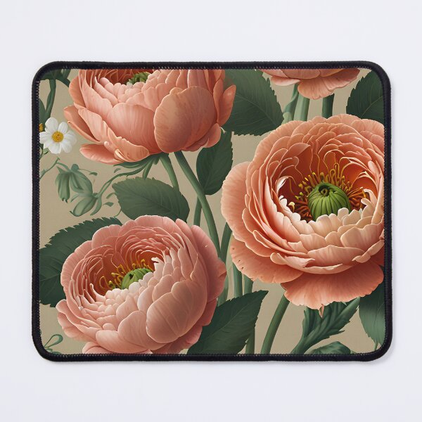 Item preview, Coral Pink Ranunculus Floral iPhone Case with Daisies designed and sold by FestivityFinds.