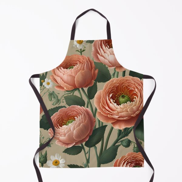 Item preview, Coral Pink Ranunculus Floral iPhone Case with Daisies designed and sold by FestivityFinds.