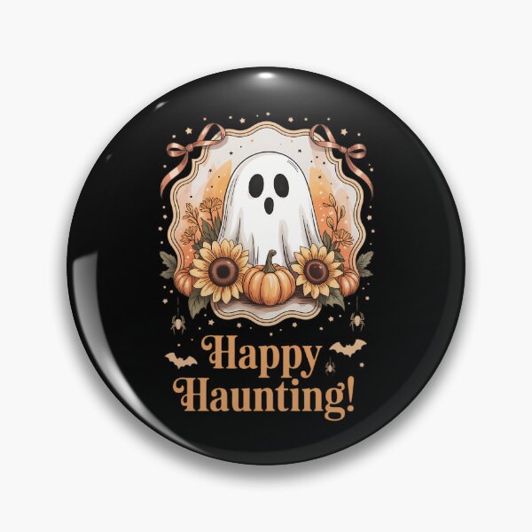 Item preview, Preppy Floral Ghost Cute Pumpkin Autumn Halloween designed and sold by Moon-Ape.