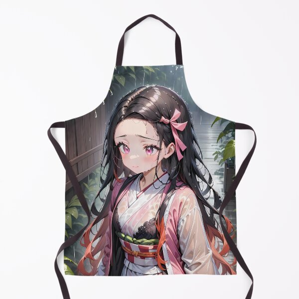 Item preview, Nezuko Kamado Demon Slayer Rainy Alley Greenery Soft Mood designed and sold by Tokyonomad.