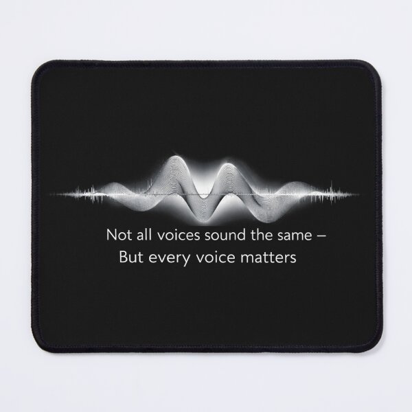 Item preview, Not All Voices Sound the Same -Every Voice Matters Silver Sound Wave designed and sold by Mirgonhood.