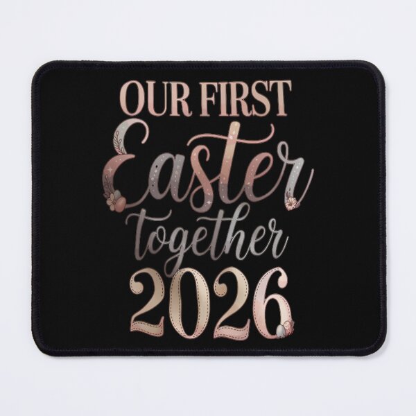Item preview, Our First Easter Together 2026 Couple , Romantic Spring Holiday Tee designed and sold by HyphThonia.