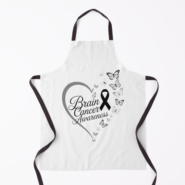 Item preview, Brain Cancer Awareness Warrior Brain Cancer Ribbon Butterflies Heart designed and sold by Moon-Ape.