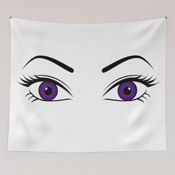Item preview, Violet Eyes Purple Anime Style Big Expressive Eyes Art designed and sold by Lainey1978.