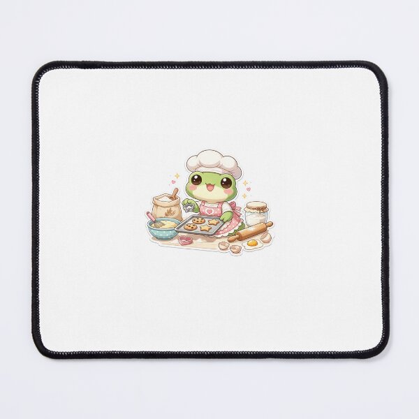 Item preview, Kawaii Frog Baking Cookies | Cute Baking Frog Sticker designed and sold by AidaAviles.