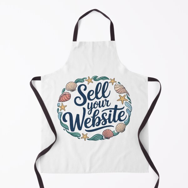 Item preview, Sell Your Website Coastal Blue Typography Business Design designed and sold by PixelWaveBD.