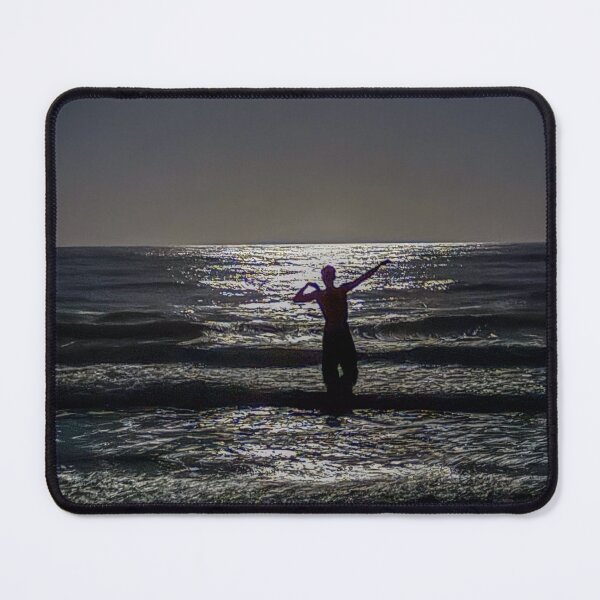 Item preview, Into the Light – Ocean Silhouette at Night Reflected Waves designed and sold by aadventures.