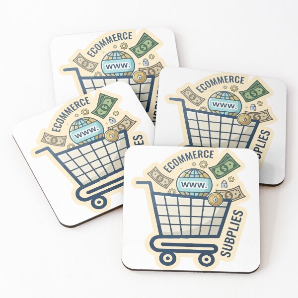 Item preview, Ecommerce Supplies Shopping Cart Online Business Illustration designed and sold by PixelWaveBD.