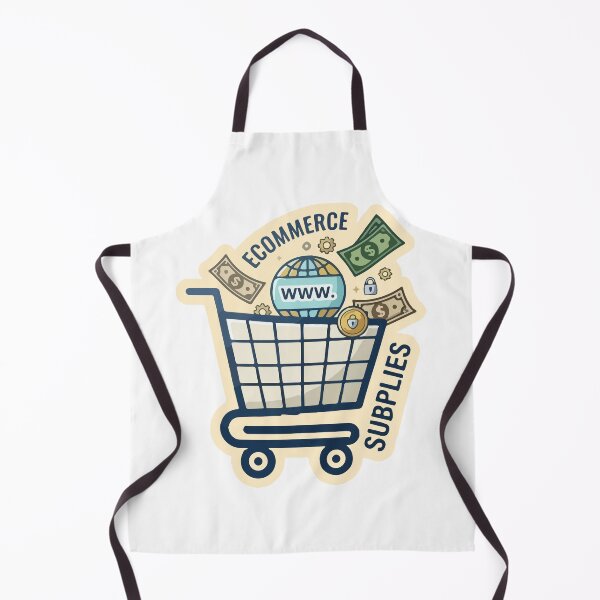 Item preview, Ecommerce Supplies Shopping Cart Online Business Illustration designed and sold by PixelWaveBD.