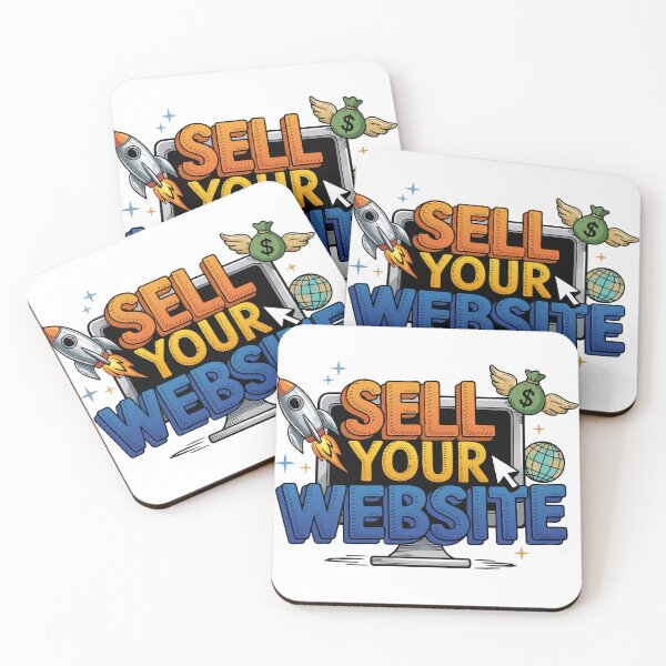 Item preview, Sell Your Website Rocket Money Success Illustration Typography designed and sold by PixelWaveBD.