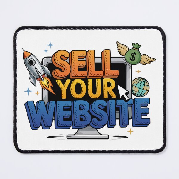 Item preview, Sell Your Website Rocket Money Success Illustration Typography designed and sold by PixelWaveBD.