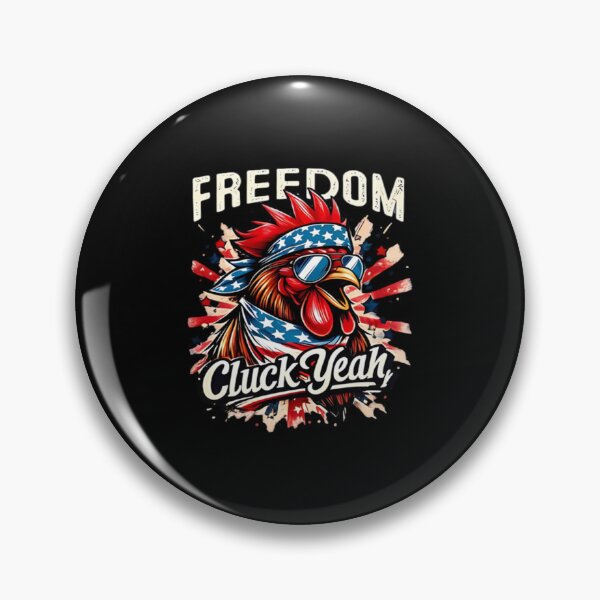 Item preview, Patriotic Rooster, Freedom Cluck Yeah, American Flag Chicken Tee designed and sold by HyphThonia.
