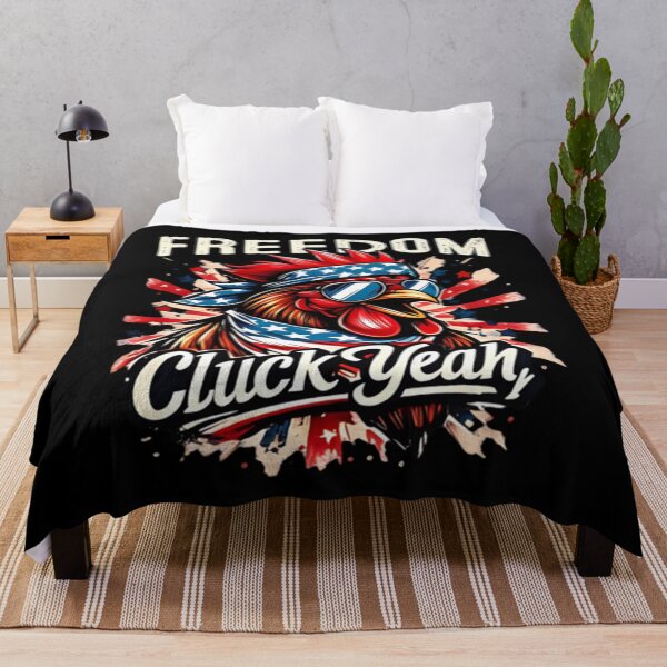 Item preview, Patriotic Rooster, Freedom Cluck Yeah, American Flag Chicken Tee designed and sold by HyphThonia.