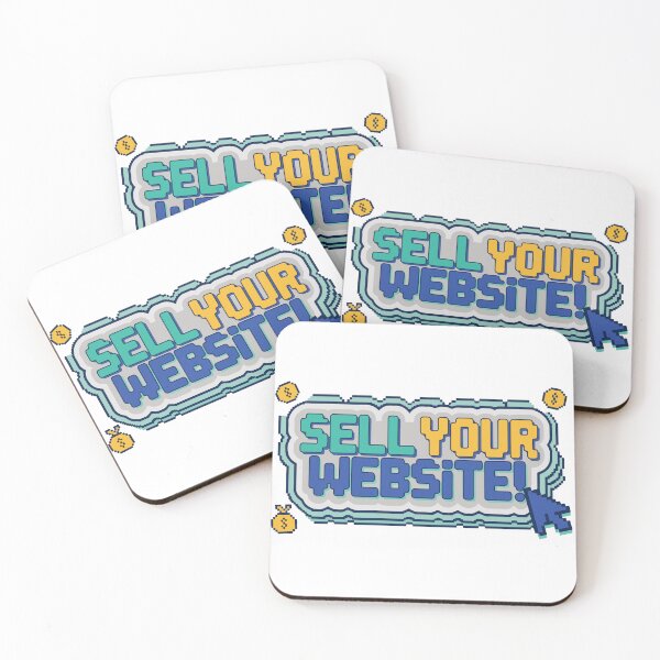 Item preview, Sell Your Website Retro Pixel Art Business Typography designed and sold by PixelWaveBD.