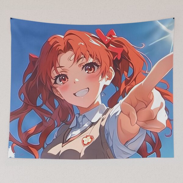 Item preview, Shirai Kuroko A Certain Scientific Railgun Sunny School Day Pointing Pose designed and sold by Tokyonomad.