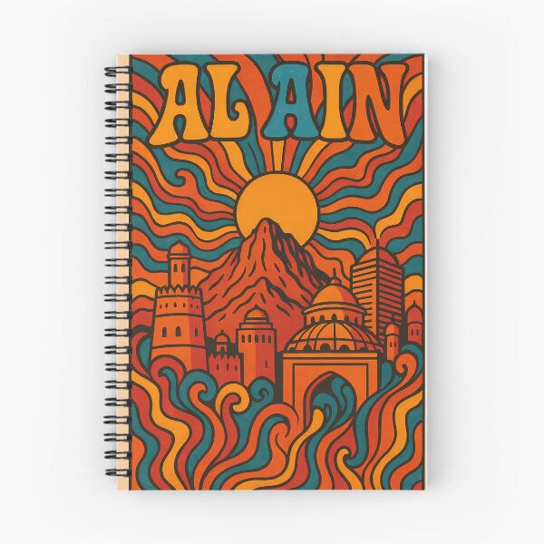 Item preview, I Love Al-Ain | Modern Typography Design | Vibrant UAE Oasis City Pride Artwork designed and sold by PaintedPixels01.