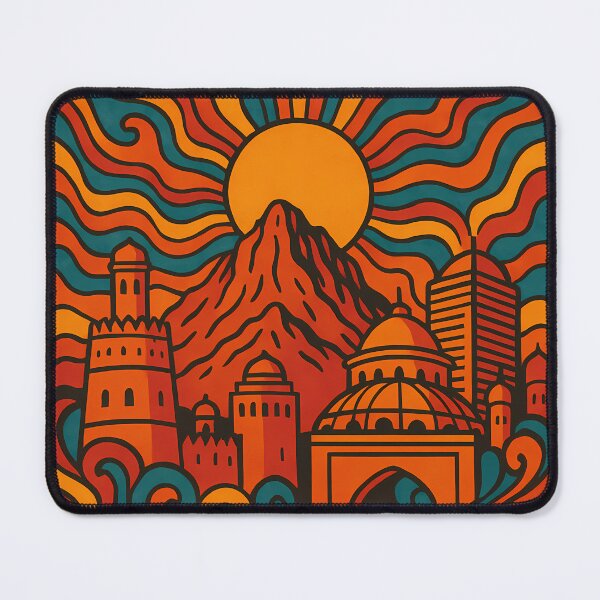 Item preview, I Love Al-Ain | Modern Typography Design | Vibrant UAE Oasis City Pride Artwork designed and sold by PaintedPixels01.