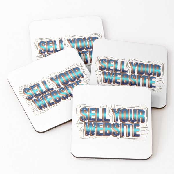 Item preview, Sell Your Website Tech Circuit Board Gradient Typography Sticker designed and sold by PixelWaveBD.