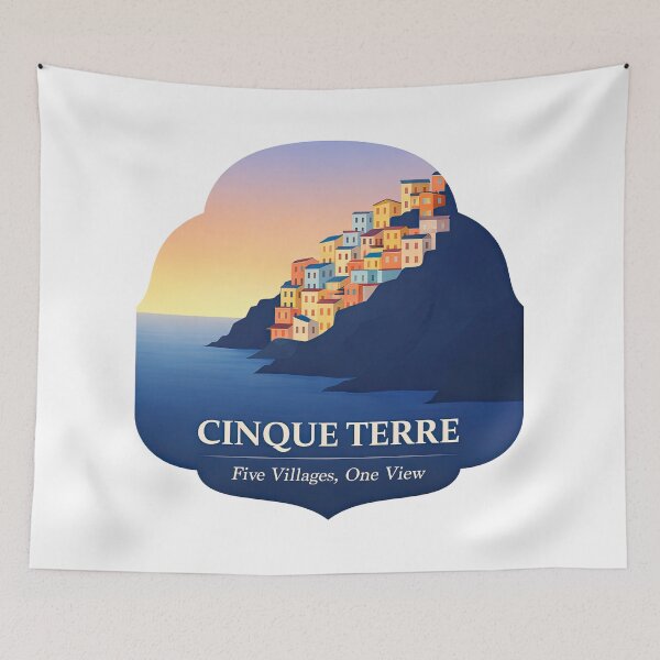 Item preview, Cinque Terre Colors on Cliffs designed and sold by EdvvinStudios.