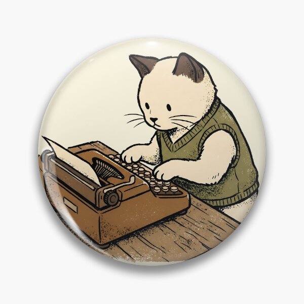 Item preview, Retro Cat Typing On Vintage Typewriter designed and sold by Imaginationbeyond.