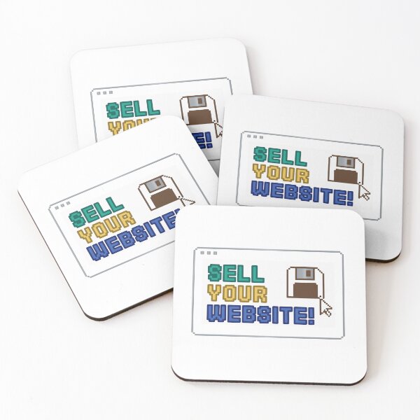 Item preview, Sell Your Website Pixel Art Retro Floppy Disk Tech Sticker designed and sold by PixelWaveBD.