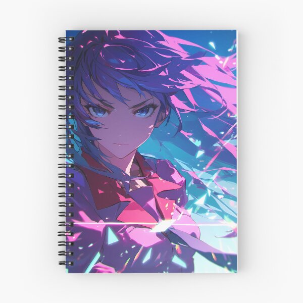 Item preview, Hitagi Senjougahara Bakemonogatari Cool Tones Serious Gaze Shard Glow designed and sold by Tokyonomad.