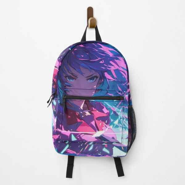 Item preview, Hitagi Senjougahara Bakemonogatari Cool Tones Serious Gaze Shard Glow designed and sold by Tokyonomad.